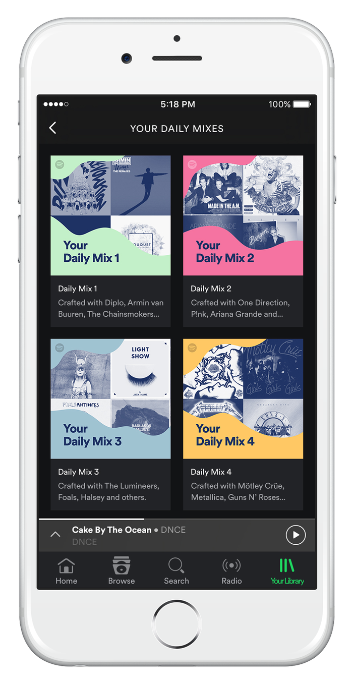 Spotify Desktop App Daily Mix